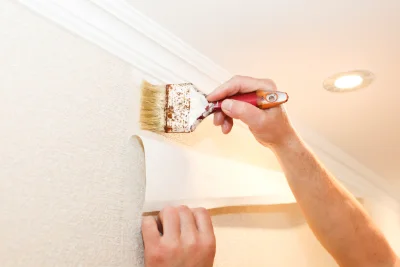Pose de papier peint à Varenne-l'Arconce — revêtements muraux et toiles de verre